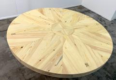 Mario Ceroli La Rosa dei Venti Wooden Table Mario Ceroli Signed - 4605042