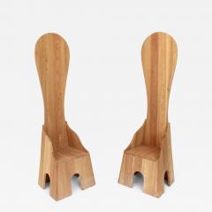 Mario Ceroli Mario Ceroli Fratina Pair Of Chairs Poltronova circa 1972 - 4288337