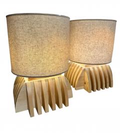 Mario Ceroli Pair of Annabella Lamps by Mario Ceroli 1990s - 3905480