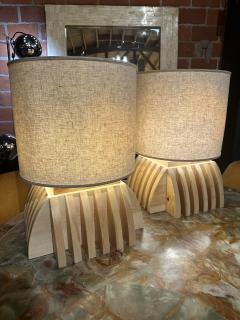 Mario Ceroli Pair of Annabella Lamps by Mario Ceroli 1990s - 3905486