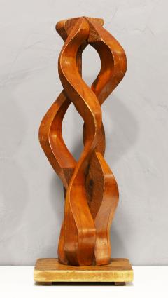 Mario Dal Fabbro Large Wooden Ribbon Sculpture - 2844591