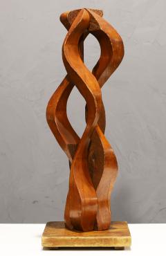 Mario Dal Fabbro Large Wooden Ribbon Sculpture - 2844598