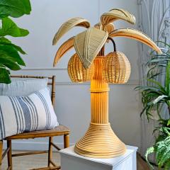 Mario Lopez Torres Style Rattan Palm Tree Table Lamp - 3746306