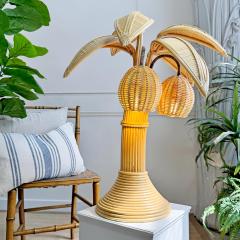 Mario Lopez Torres Style Rattan Palm Tree Table Lamp - 3746307