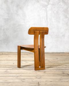 Mario Marenco Mario Marenco Sapporo Dining Chairs Set of Four Wood Frame 1970s - 4743405