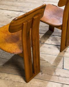 Mario Marenco Mario Marenco Sapporo Dining Chairs Set of Four Wood Frame 1970s - 4743408