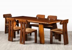 Mario Marenco Mario Marenco for Mobil Girgi Italian Walnut Floating Dining Table circa 1970s - 3926559