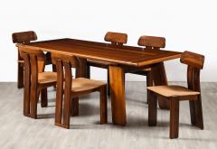 Mario Marenco Mario Marenco for Mobil Girgi Italian Walnut Floating Dining Table circa 1970s - 3926560