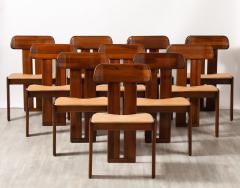 Mario Marenco Mario Marenco for Mobil Girgi Set of Ten Sapporo Dining Chairs circa 1970 - 3926585