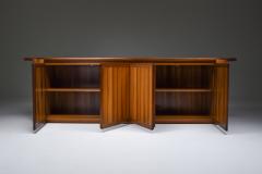 Mario Marenco Mario Marenco for Mobilgirgi Sapporo credenza in walnut 1970s - 1940823