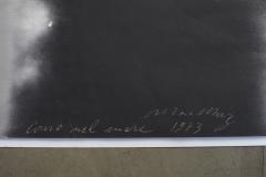 Mario Merz Italian Abstract Mixed Media on Paper Titled Cono Nel Mare 1973  - 4514633