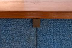 Mario Nuti Teak and Fabric Sideboard by Mario Nuti Lavagna Italy 1960s - 4522733