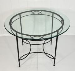 Mario Papperzini Mario Papperzini for Janus et Cie Iron Glass Round Dining Table - 4712082