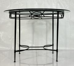 Mario Papperzini Mario Papperzini for Janus et Cie Iron Glass Round Dining Table - 4712083