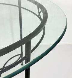 Mario Papperzini Mario Papperzini for Janus et Cie Iron Glass Round Dining Table - 4712086