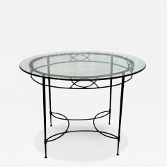 Mario Papperzini Mario Papperzini for Janus et Cie Iron Glass Round Dining Table - 4714062