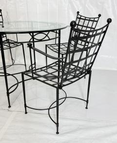 Mario Papperzini Mario Papperzini for Janus et Cie Iron Outdoor Dining Set Table 4 Chairs - 4712075