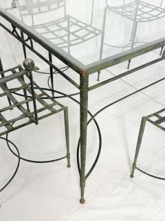 Mario Papperzini Mario Papperzini for Salterini Iron Patio Dining Set 6 Chairs Matching Table - 4712137