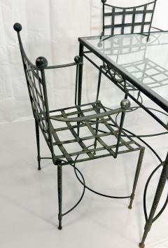 Mario Papperzini Mario Papperzini for Salterini Iron Patio Dining Set 6 Chairs Matching Table - 4712140