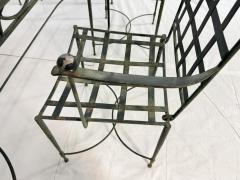 Mario Papperzini Mario Papperzini for Salterini Iron Patio Dining Set 6 Chairs Matching Table - 4712141