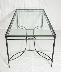 Mario Papperzini Mario Papperzini for Salterini Wrought Iron Patio Dining Table with Glass Top - 4712156