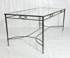 Mario Papperzini Mario Papperzini for Salterini Wrought Iron Patio Dining Table with Glass Top - 4712157