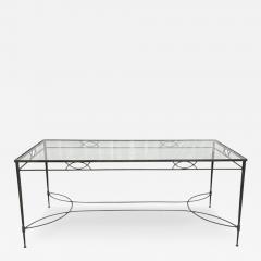 Mario Papperzini Mario Papperzini for Salterini Wrought Iron Patio Dining Table with Glass Top - 4714099