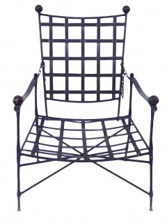 Mario Papperzini Pair of Wrought Iron Patio Chairs - 3054641