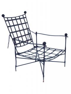 Mario Papperzini Pair of Wrought Iron Patio Chairs - 3054643