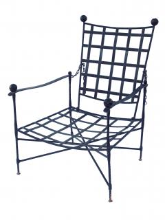 Mario Papperzini Pair of Wrought Iron Patio Chairs - 3054645