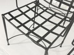 Mario Papperzini Set Of Four Mario Papperzini for Janus et Cie Wrought Iron Dining Armchairs - 4712101