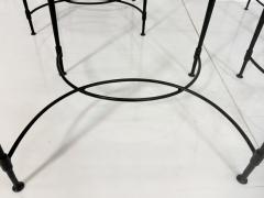 Mario Papperzini Set Of Four Mario Papperzini for Janus et Cie Wrought Iron Dining Armchairs - 4712103
