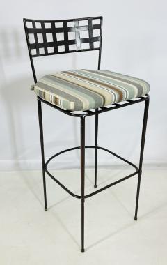 Mario Papperzini Set of 5 Barstools in Solid Steel by Amalfi Furniture after Mario Papperzini  - 4154313