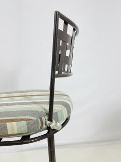 Mario Papperzini Set of 5 Barstools in Solid Steel by Amalfi Furniture after Mario Papperzini  - 4154315