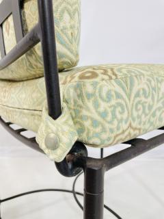 Mario Papperzini Set of 8 Dining Chairs by Mario Papperzini Manufactured by Amalfi USA 20th C  - 4154328