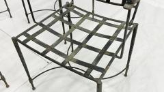 Mario Papperzini Set of Six Mario Papperzini for Salterini Iron Lattice Outdoor Armchairs - 4712175