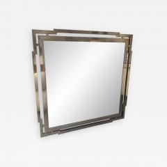 Mario Sabot Large Mirror Metal Chrome by Mario Sabot Italy 1970s - 1016750