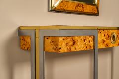 Mario Sabot Mario Sabot for Willy Rizzo Console Table and Mirror Italy - 4433607