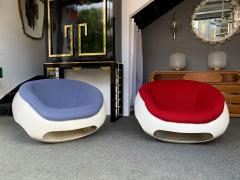 Mario Sabot Pair of Fiberglass POD Armchairs by Mario Sabot Italy 1970s - 1581365