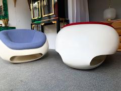 Mario Sabot Pair of Fiberglass POD Armchairs by Mario Sabot Italy 1970s - 1581367