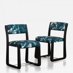 Mario Sabot Set Of 6 Chairs In The Style Of Mario Sabot With Cushions In Dedar Fabric - 3700867