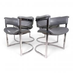 Mario Sabot Set of 4 dining chairs by Vittorio Introini for Mario Sabot 1970 - 4750273
