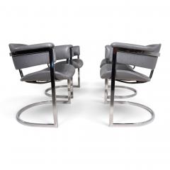 Mario Sabot Set of 4 dining chairs by Vittorio Introini for Mario Sabot 1970 - 4750274