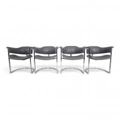Mario Sabot Set of 4 dining chairs by Vittorio Introini for Mario Sabot 1970 - 4750275