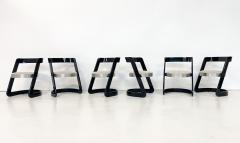 Mario Sabot Set of 6 Mid Century Dining Chairs by Willy Rizzo for Mario Sabot - 3005571