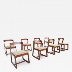 Mario Sabot Set of 8 Mid Century Dining Chairs by Mario Sabot - 3090954