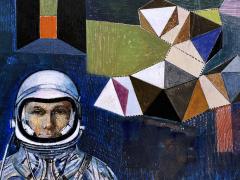 Mario Zamparelli Astronaut Space Man Mid Century Howard Hughes - 4388672