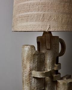 Marius Bessone Important Table Lamp in Glazed Ceramic by Marius Bessone - 2749010