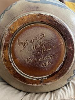 Marius Bessone Large painted pottery pitcher France - 4304225