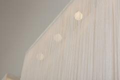 Mariyo Yagi Pair of Mariyo Yagi Garbo chandeliers metal and nylon 1970s - 4446941